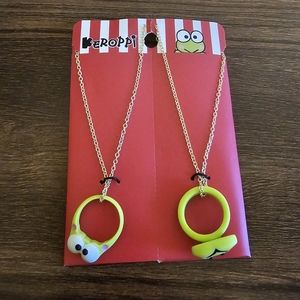 Keroppi BFF Rings Necklace Set Of 2 NEW Besties